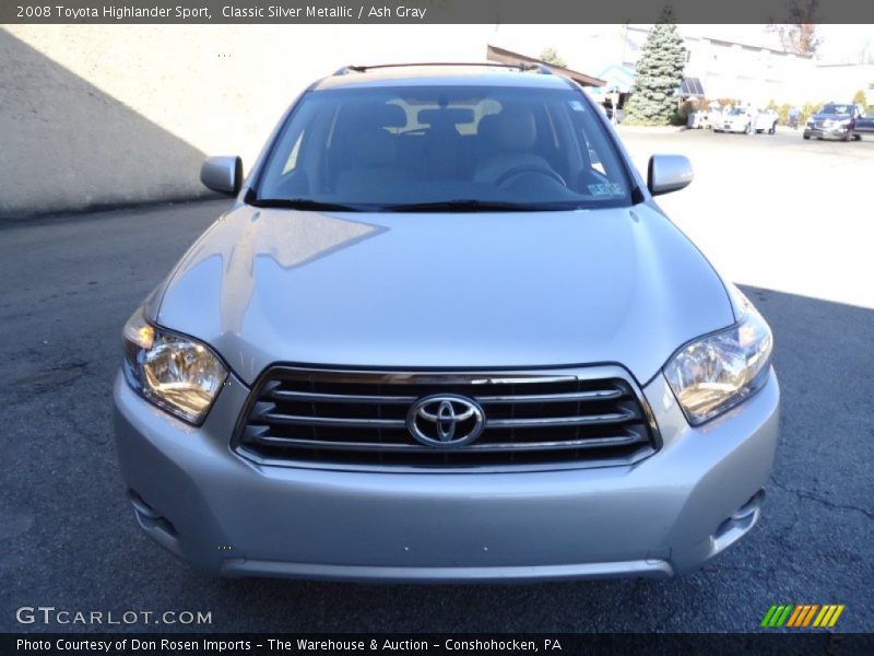 Classic Silver Metallic / Ash Gray 2008 Toyota Highlander Sport