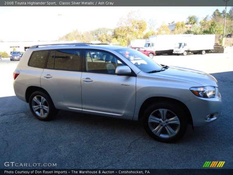 Classic Silver Metallic / Ash Gray 2008 Toyota Highlander Sport