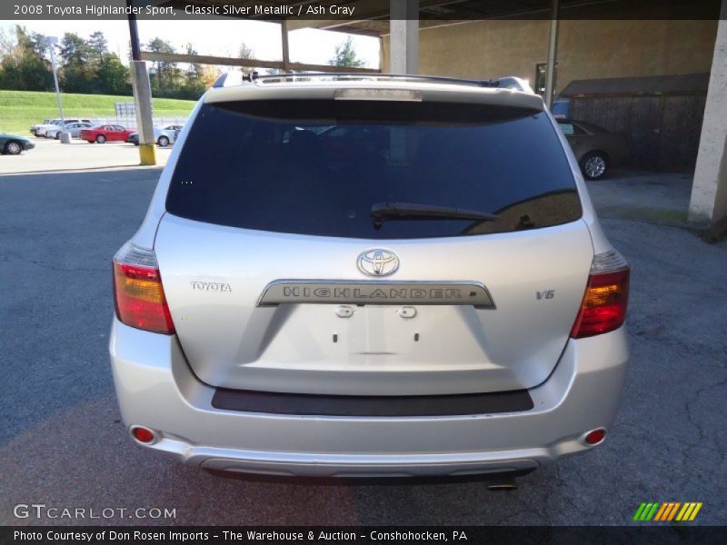 Classic Silver Metallic / Ash Gray 2008 Toyota Highlander Sport