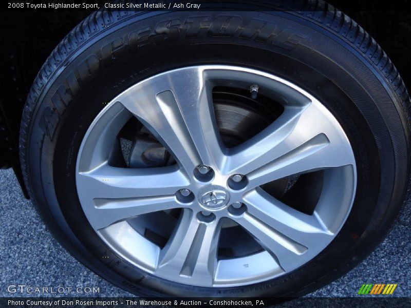 Classic Silver Metallic / Ash Gray 2008 Toyota Highlander Sport