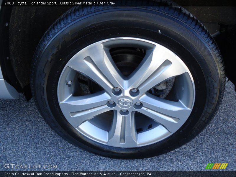 Classic Silver Metallic / Ash Gray 2008 Toyota Highlander Sport
