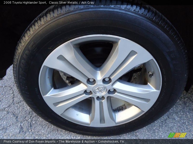 Classic Silver Metallic / Ash Gray 2008 Toyota Highlander Sport