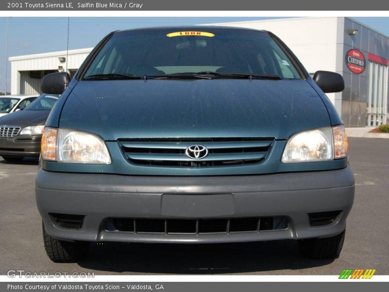 Sailfin Blue Mica / Gray 2001 Toyota Sienna LE