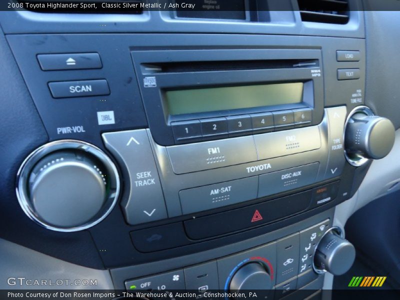 Classic Silver Metallic / Ash Gray 2008 Toyota Highlander Sport