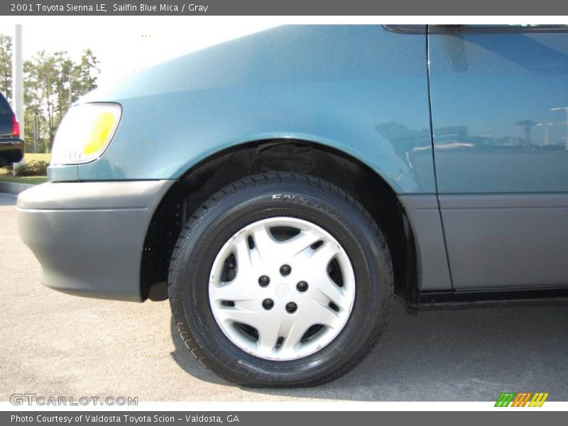 Sailfin Blue Mica / Gray 2001 Toyota Sienna LE