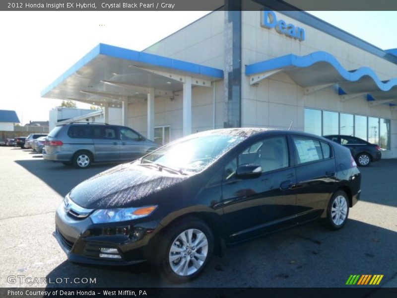 Crystal Black Pearl / Gray 2012 Honda Insight EX Hybrid