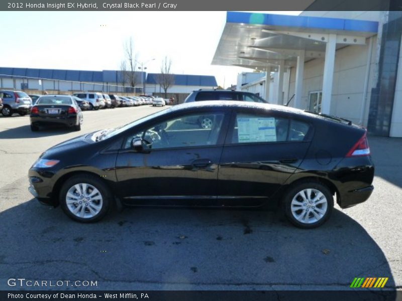 Crystal Black Pearl / Gray 2012 Honda Insight EX Hybrid