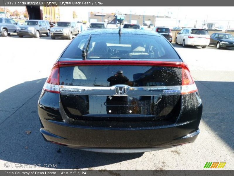 Crystal Black Pearl / Gray 2012 Honda Insight EX Hybrid