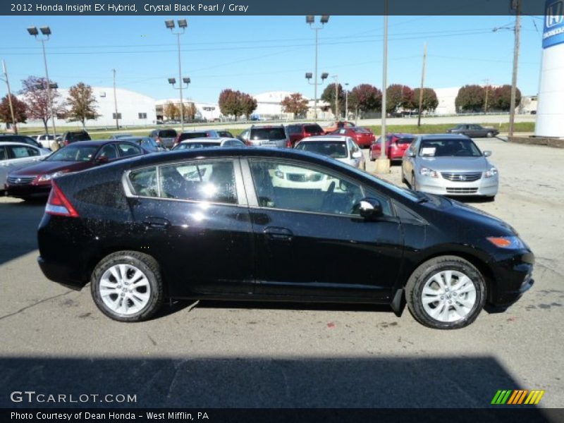 Crystal Black Pearl / Gray 2012 Honda Insight EX Hybrid