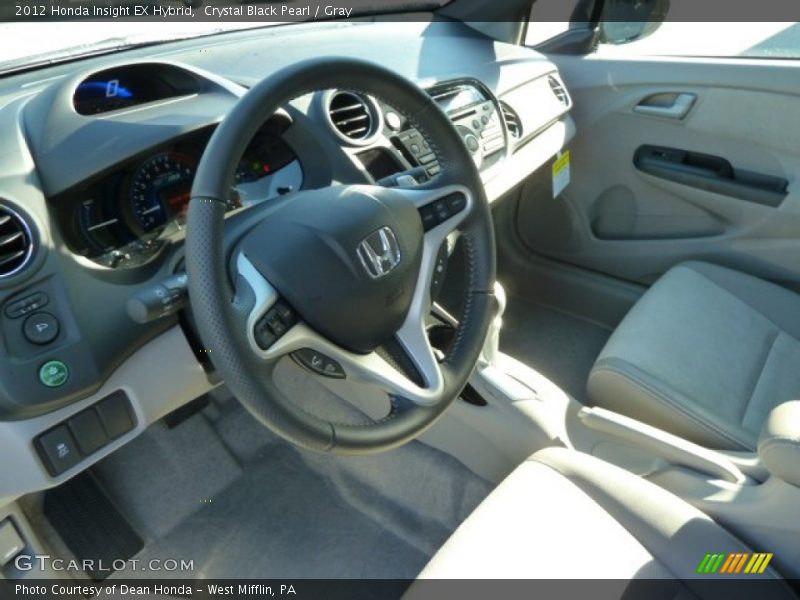 Gray Interior - 2012 Insight EX Hybrid 