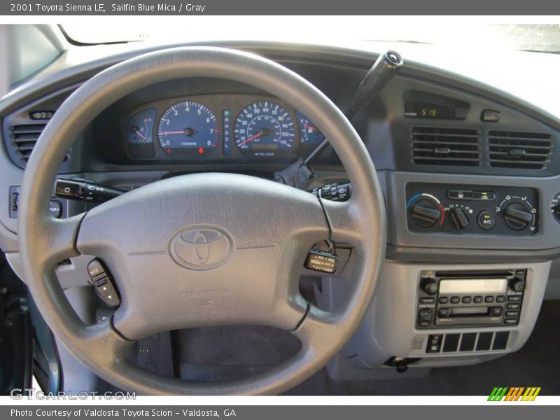 Sailfin Blue Mica / Gray 2001 Toyota Sienna LE