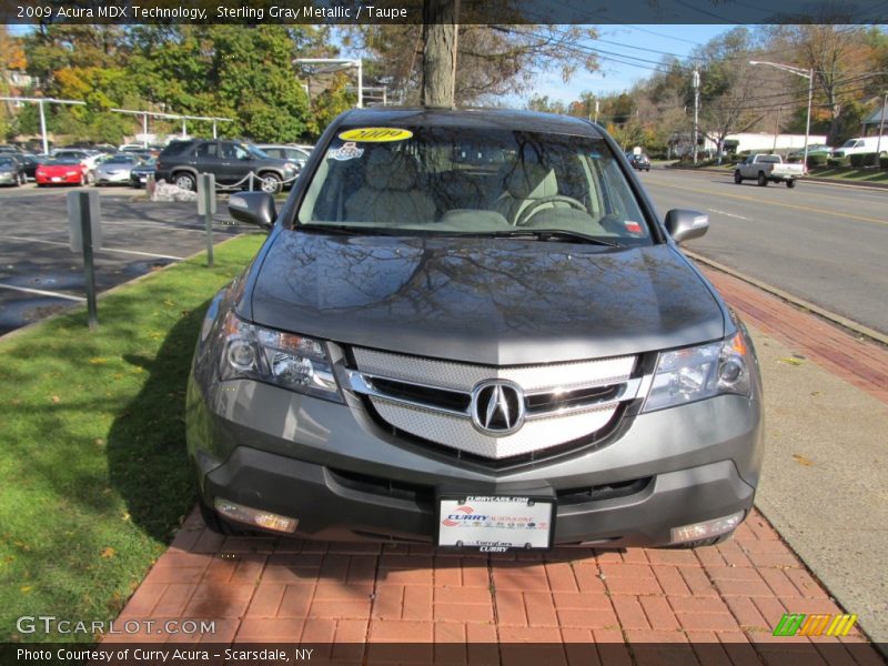 Sterling Gray Metallic / Taupe 2009 Acura MDX Technology