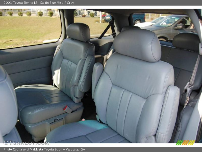 Sailfin Blue Mica / Gray 2001 Toyota Sienna LE