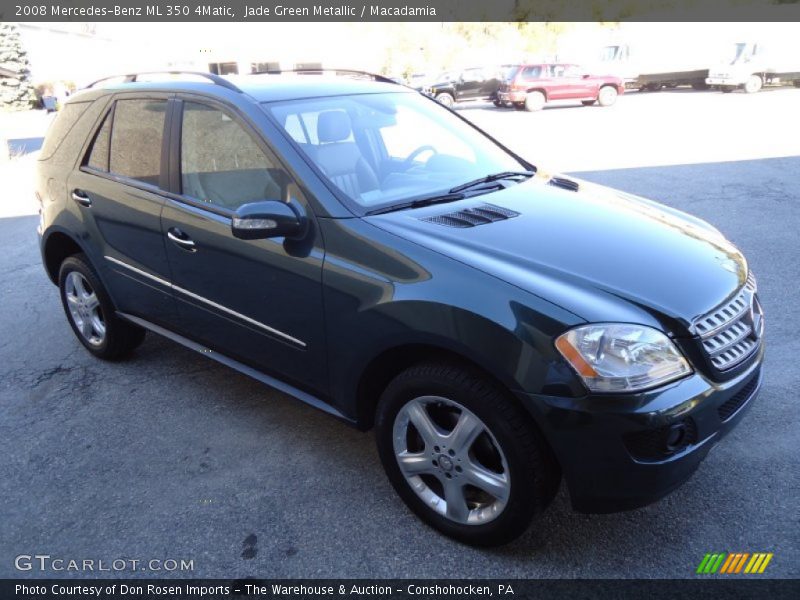Jade Green Metallic / Macadamia 2008 Mercedes-Benz ML 350 4Matic