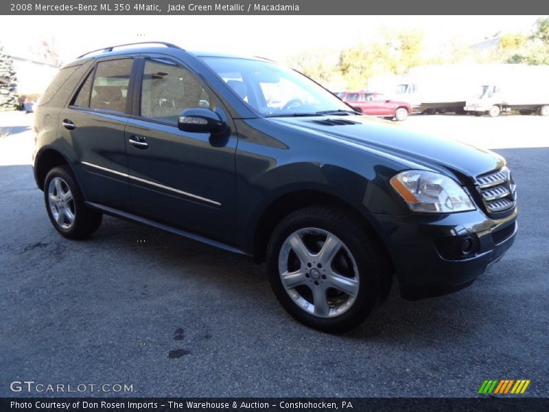 Jade Green Metallic / Macadamia 2008 Mercedes-Benz ML 350 4Matic