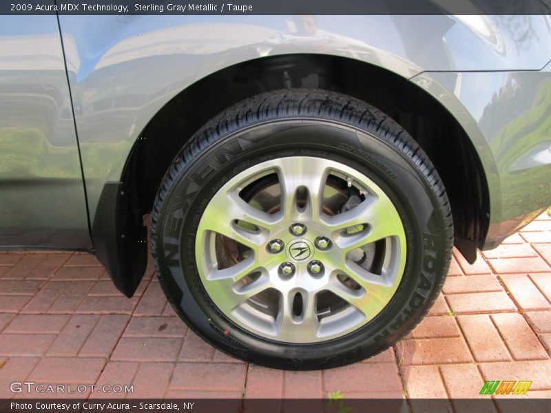 Sterling Gray Metallic / Taupe 2009 Acura MDX Technology