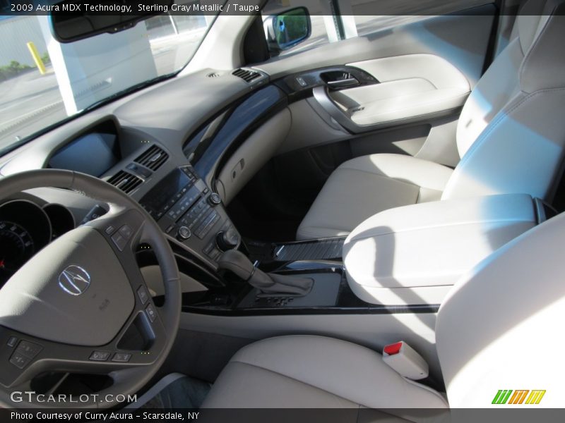Sterling Gray Metallic / Taupe 2009 Acura MDX Technology