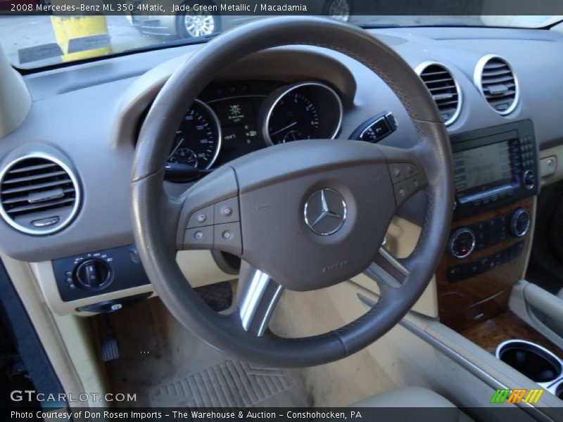 Jade Green Metallic / Macadamia 2008 Mercedes-Benz ML 350 4Matic