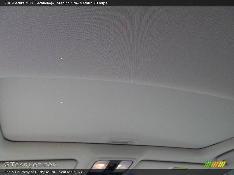 Sterling Gray Metallic / Taupe 2009 Acura MDX Technology