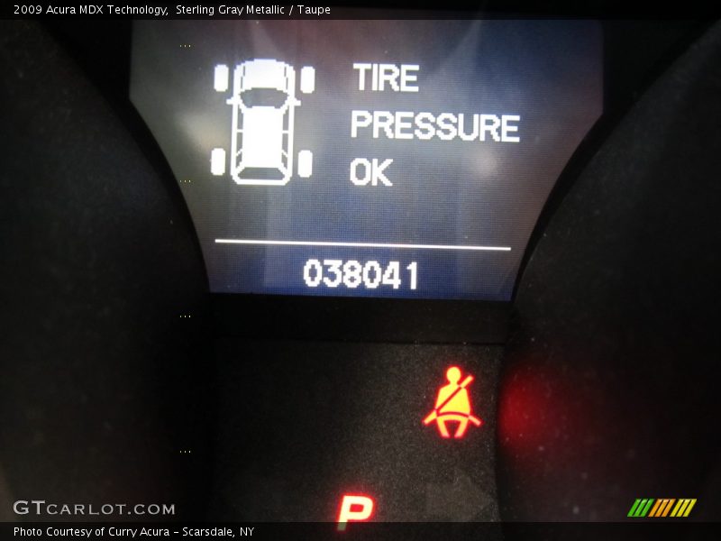 Sterling Gray Metallic / Taupe 2009 Acura MDX Technology