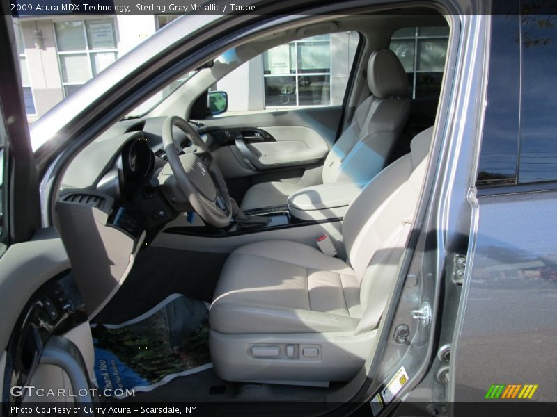 Sterling Gray Metallic / Taupe 2009 Acura MDX Technology