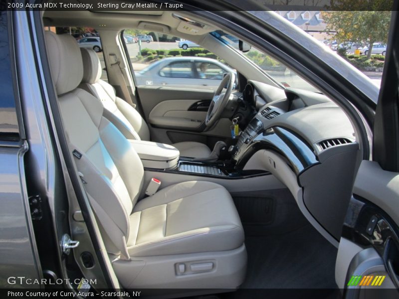 Sterling Gray Metallic / Taupe 2009 Acura MDX Technology