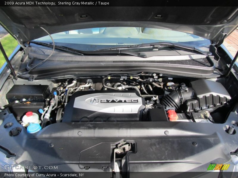 Sterling Gray Metallic / Taupe 2009 Acura MDX Technology