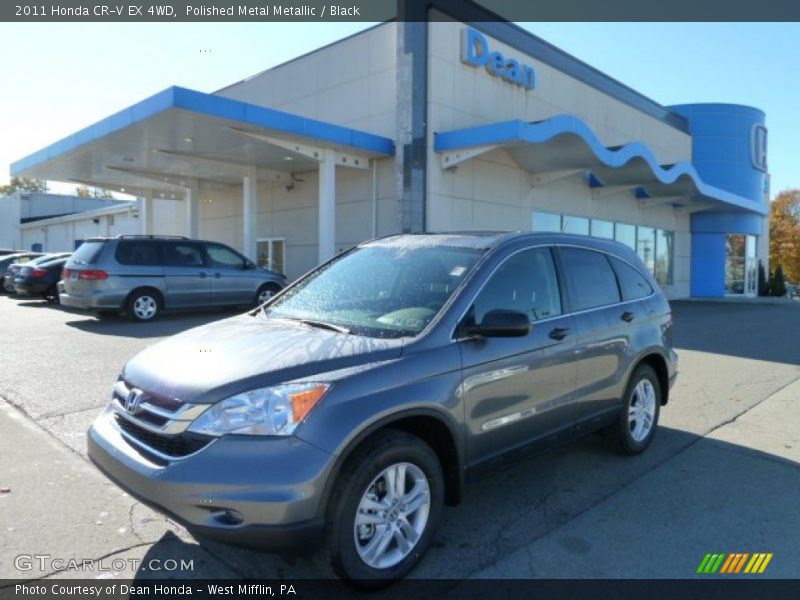 Polished Metal Metallic / Black 2011 Honda CR-V EX 4WD