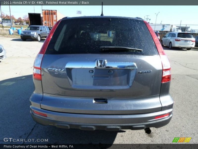 Polished Metal Metallic / Black 2011 Honda CR-V EX 4WD