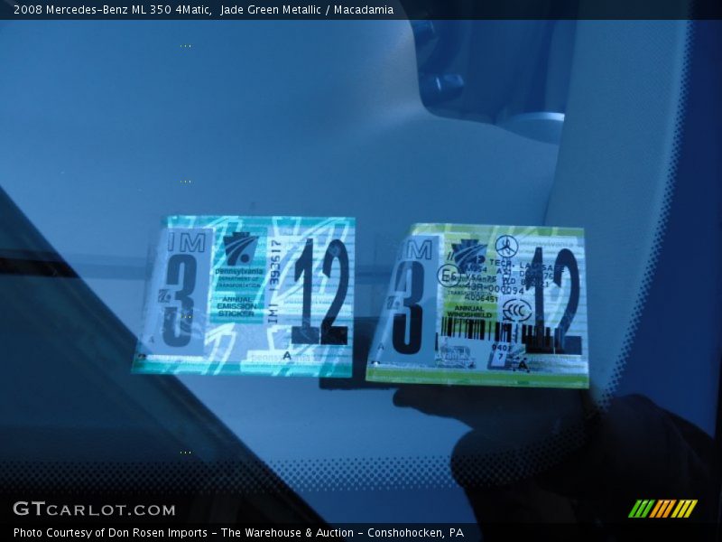 Jade Green Metallic / Macadamia 2008 Mercedes-Benz ML 350 4Matic