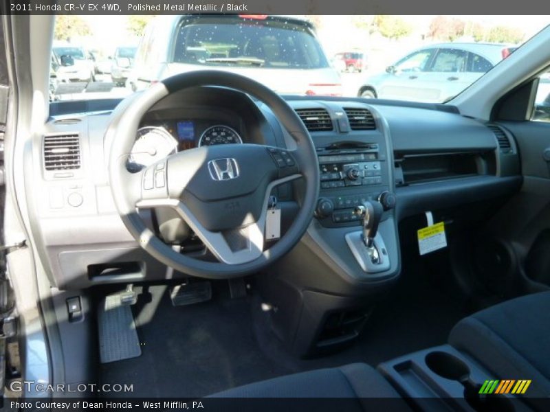 Polished Metal Metallic / Black 2011 Honda CR-V EX 4WD
