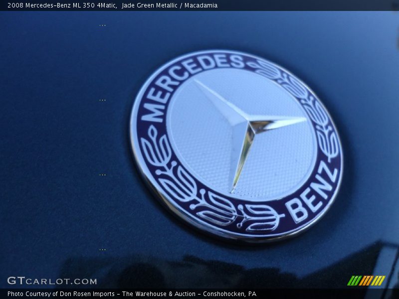 Jade Green Metallic / Macadamia 2008 Mercedes-Benz ML 350 4Matic