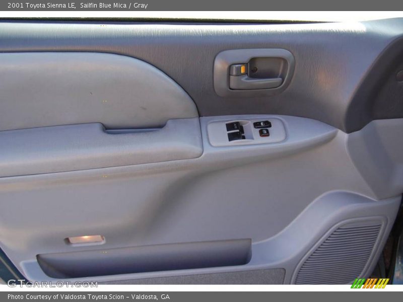 Sailfin Blue Mica / Gray 2001 Toyota Sienna LE