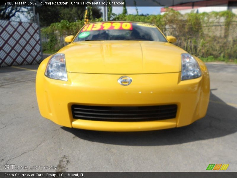 Ultra Yellow Metallic / Charcoal 2005 Nissan 350Z Touring Roadster