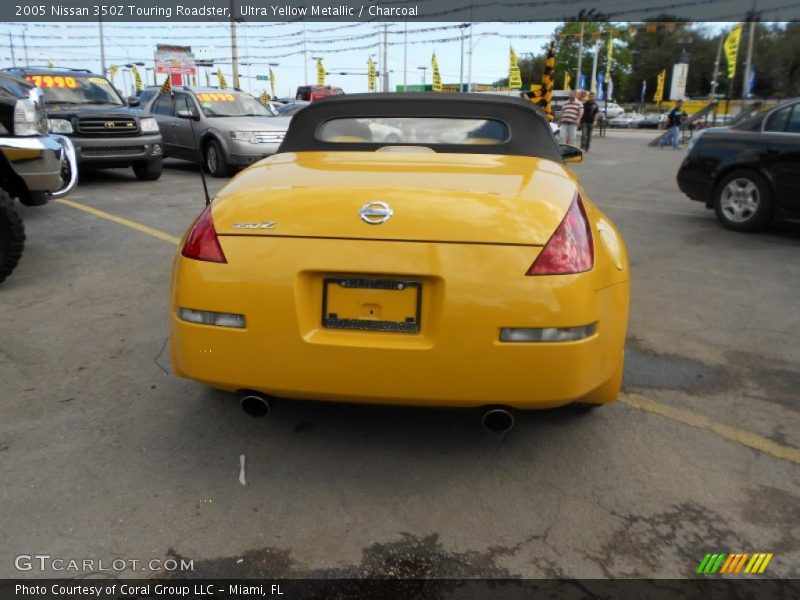 Ultra Yellow Metallic / Charcoal 2005 Nissan 350Z Touring Roadster