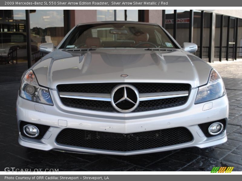 Silver Arrow Silver Metallic / Red 2009 Mercedes-Benz SL 550 Silver Arrow Edition Roadster