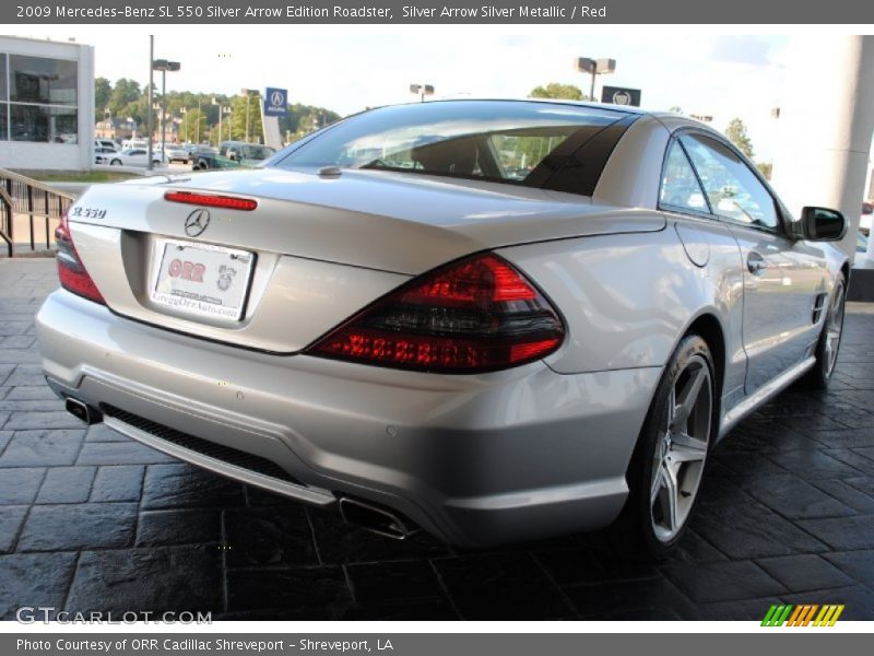 Silver Arrow Silver Metallic / Red 2009 Mercedes-Benz SL 550 Silver Arrow Edition Roadster