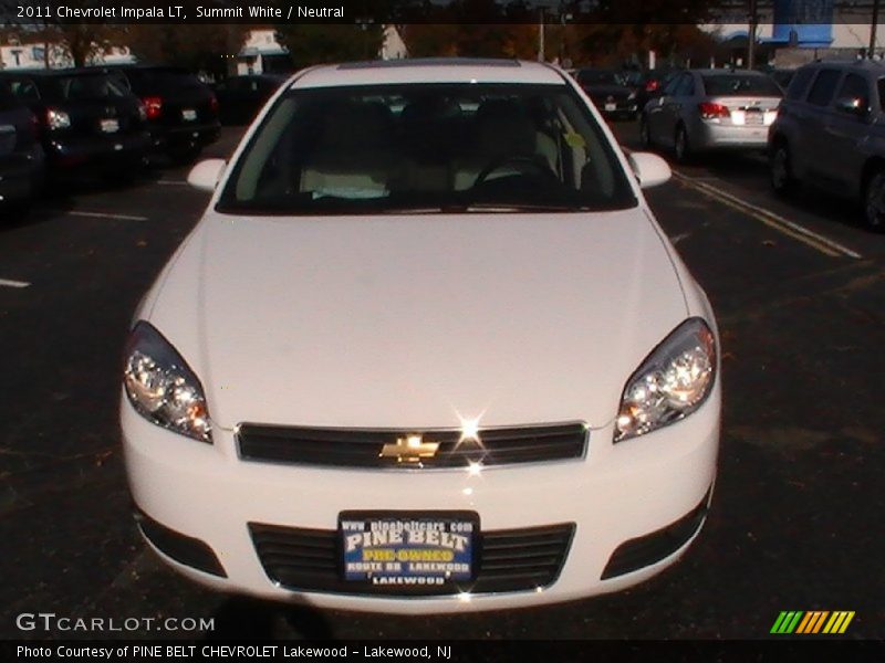 Summit White / Neutral 2011 Chevrolet Impala LT