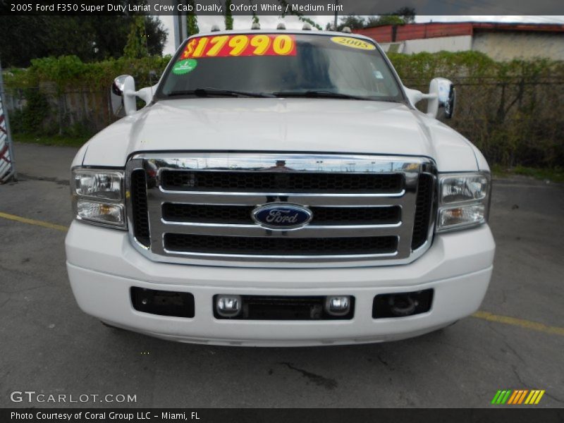 Oxford White / Medium Flint 2005 Ford F350 Super Duty Lariat Crew Cab Dually