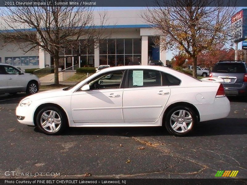 Summit White / Neutral 2011 Chevrolet Impala LT