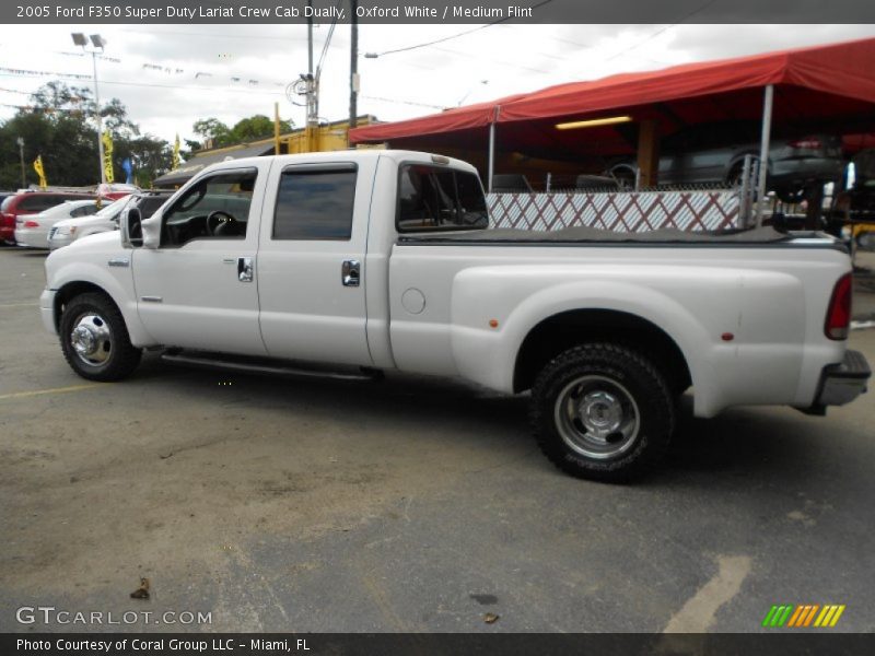Oxford White / Medium Flint 2005 Ford F350 Super Duty Lariat Crew Cab Dually