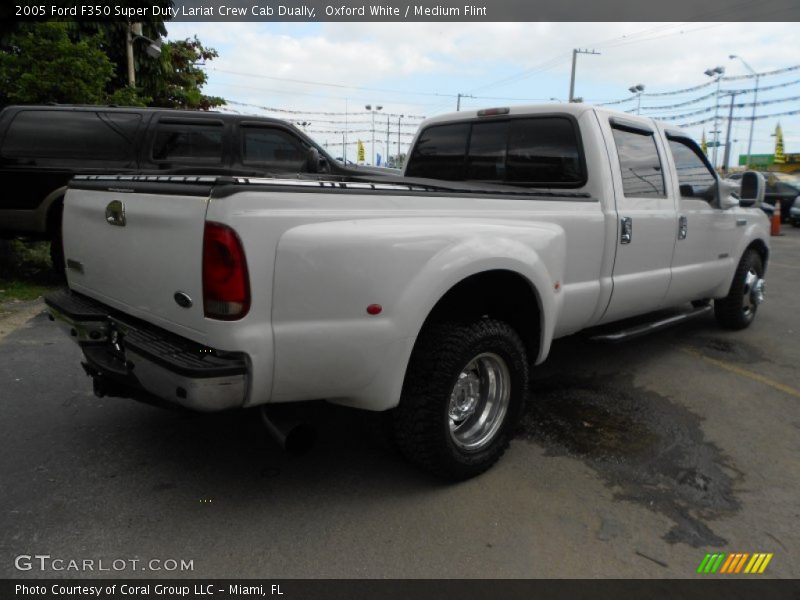Oxford White / Medium Flint 2005 Ford F350 Super Duty Lariat Crew Cab Dually