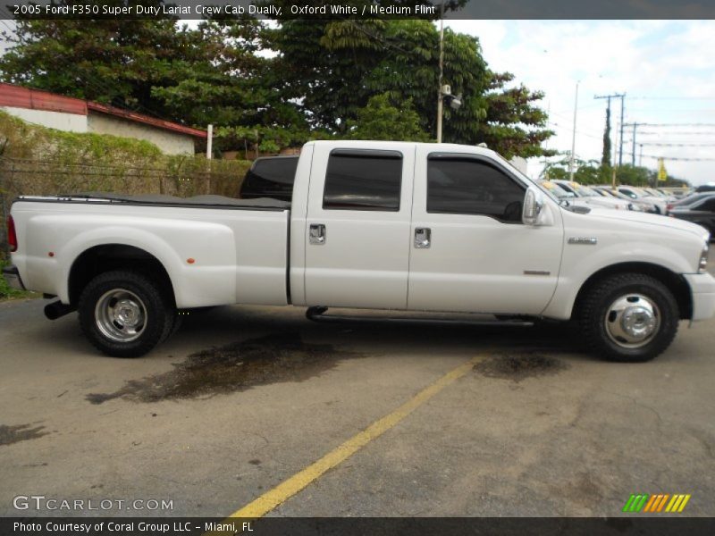 Oxford White / Medium Flint 2005 Ford F350 Super Duty Lariat Crew Cab Dually