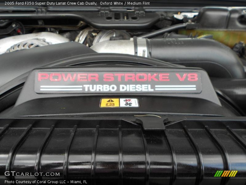 Oxford White / Medium Flint 2005 Ford F350 Super Duty Lariat Crew Cab Dually