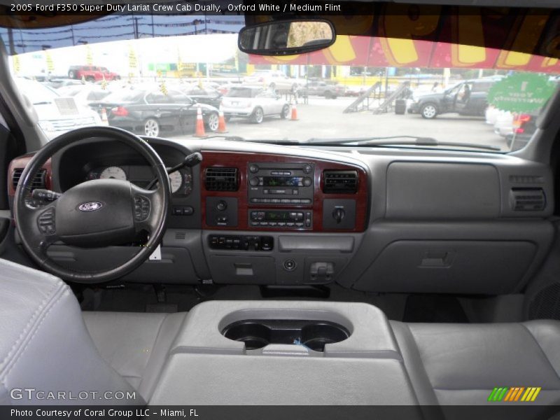 Oxford White / Medium Flint 2005 Ford F350 Super Duty Lariat Crew Cab Dually