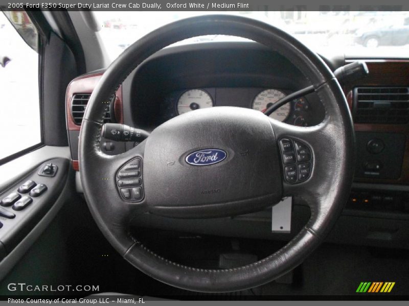 Oxford White / Medium Flint 2005 Ford F350 Super Duty Lariat Crew Cab Dually