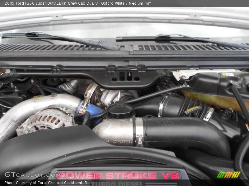 Oxford White / Medium Flint 2005 Ford F350 Super Duty Lariat Crew Cab Dually