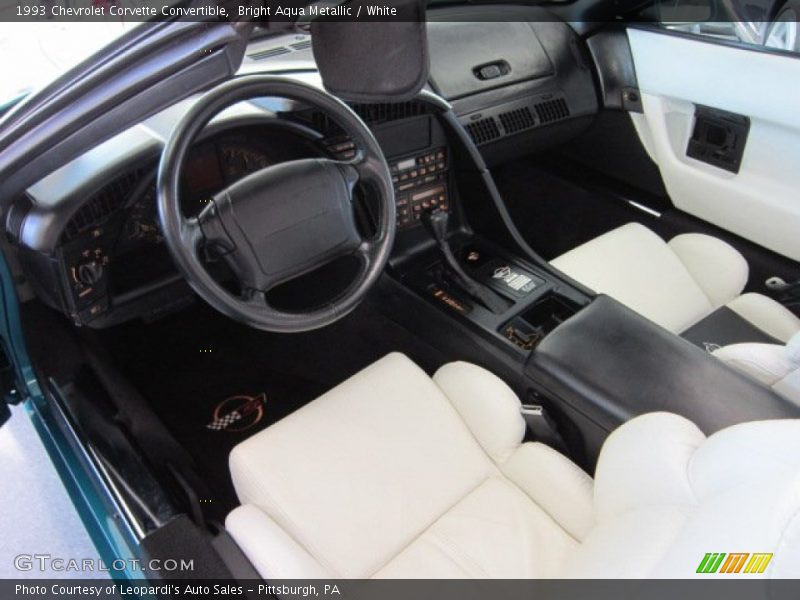 White Interior - 1993 Corvette Convertible 