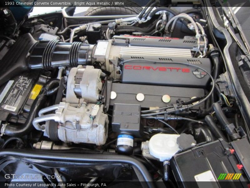  1993 Corvette Convertible Engine - 5.7 Liter OHV 16-Valve LT1 V8