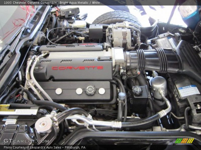  1993 Corvette Convertible Engine - 5.7 Liter OHV 16-Valve LT1 V8